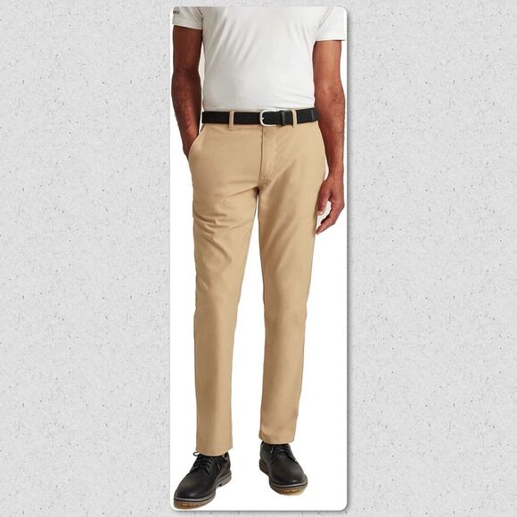 Bonobos Golf Pants Mens 35x30 Beige Khaki Performance Tour Slim Fit No Slip - Picture 1 of 6